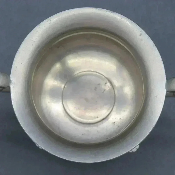 Vintage Empire Pewter Sugar Bowl Vase Bowl Dish - Picture 4 of 6